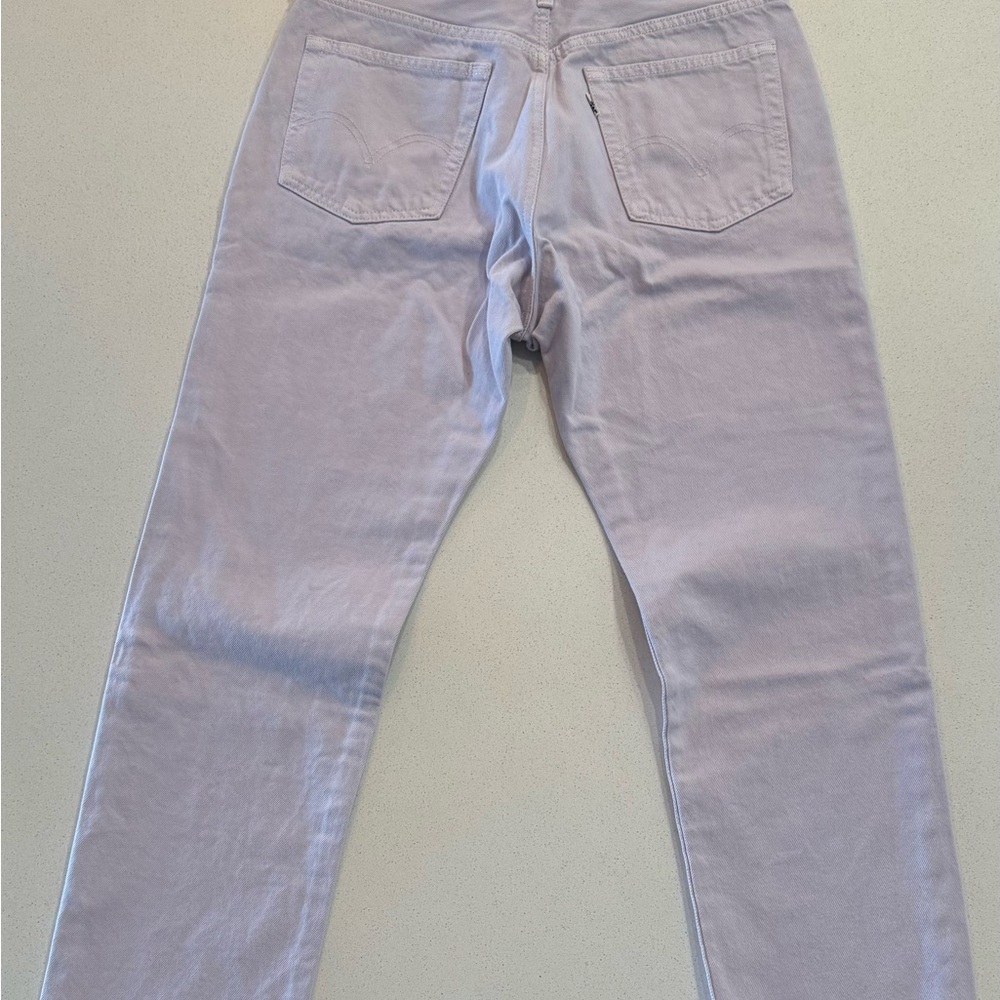 NWT Levi's Women’s Light Purple 501 Original Straight Leg Jeans  29x26 - Picture 2 of 12